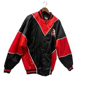 Vintage Dale Earnhardt Sr #3 NASCAR Racing Jacket Nutmeg Mills Embroidered Men L